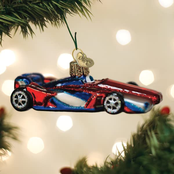 Old World Christmas Racing Car Glass Blown Ornament - Holiday Car Decor