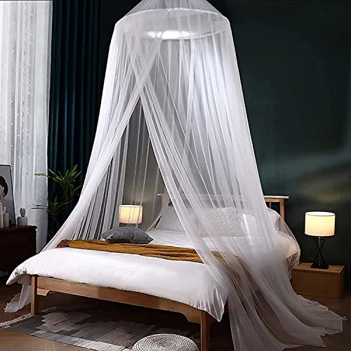 White Dome Mosquito Net Bed Canopy for Crib, Kids & Adult Beds