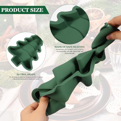 Operitacx Christmas Tree Cake Mold – Non-Stick Silicone Pan for Holiday Baking