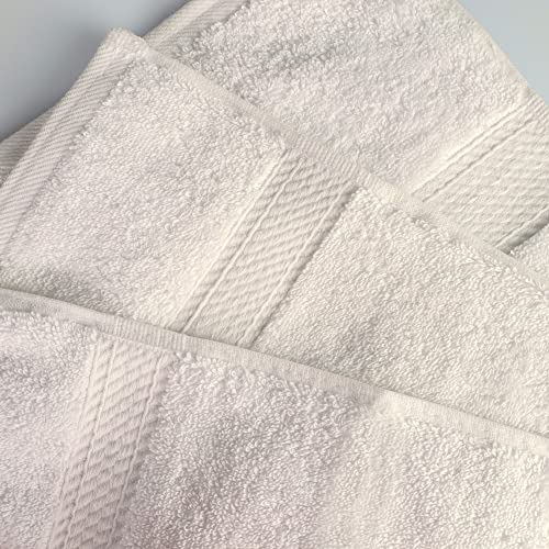 Egyptian Cotton Face Towel Set - 6-Piece Plush Absorbent Washcloths