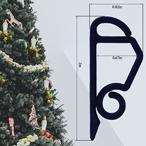 150 Pcs Black Outdoor Christmas Light Gutter Clips Weatherproof Hooks for Holiday Decor