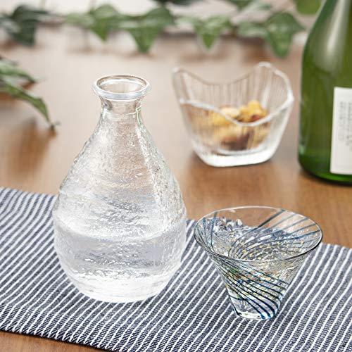 Toyo Sasaki Japanese Sake Glass 2.7oz Edo Indigo Yachiyo Kiln Handcrafted Gift