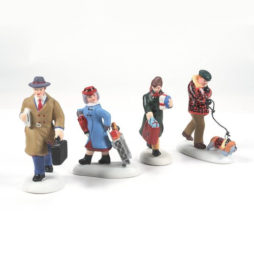 Department 56 Christmas in The City Village Accessories Busy Sidewalks Figurine Set, 2.5 Inch, Multicolor