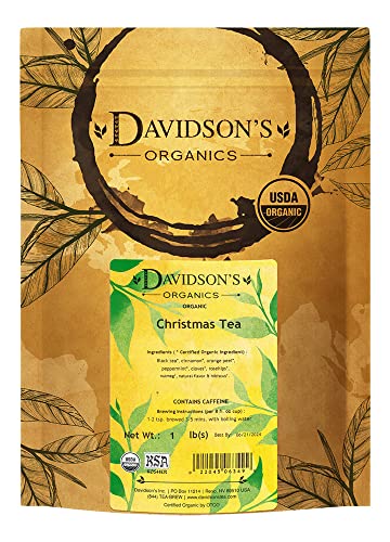 Davidson's Organic Christmas Tea Loose Leaf 16oz - Holiday Spiced Black Tea