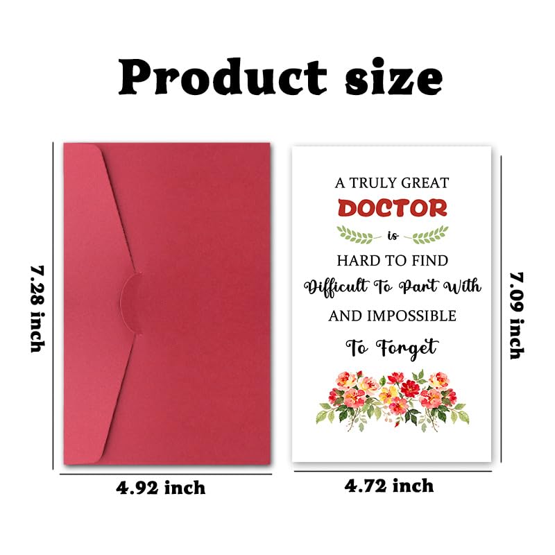 Doctor Appreciation Thank You Card - Doctor Retirement Birthday Christmas Gift for Medical Staff - Variation: Doctor