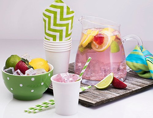 NYHI 200 Pack 12 oz White Paper Disposable Cups Hot Cold Beverage Drinking Cup for Water, Juice Coffee or Tea Ideal for Water Coolers Party or Coffee On the Go