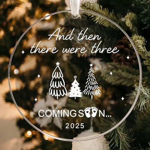 Baby's First Christmas Ornament 2024 - Keepsake Gift for New Mom & Baby