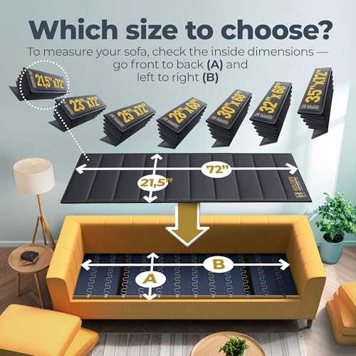 Heavy Duty Sofa Cushion Support Board, 21.5in x 72in, Anti-Slip for Sagging