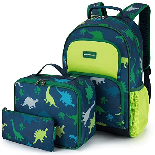 Kids 3-Piece School Backpack Set with Lunch Box & Pencil Case - Ages 4-8
