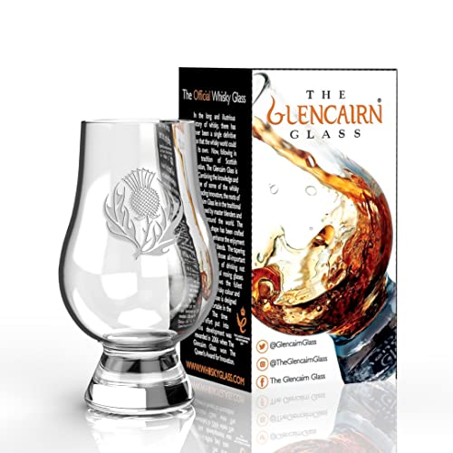 Glencairn Scotland Thistle Whisky Tasting Glass - Lead-Free Crystal, Aromatic Nosing, Gift Boxed
