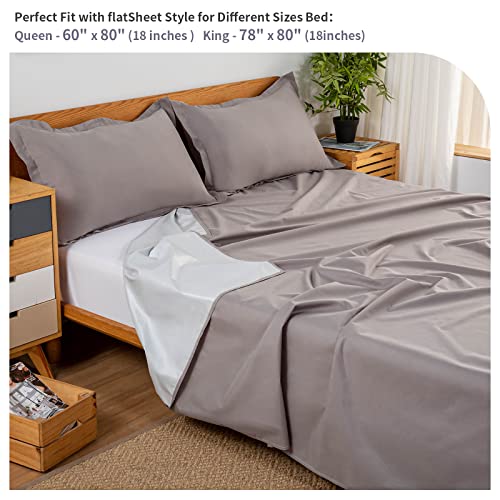 Waterproof Flat Sheet 90x98 Inches - Pet Hair Resistant Furniture Cover