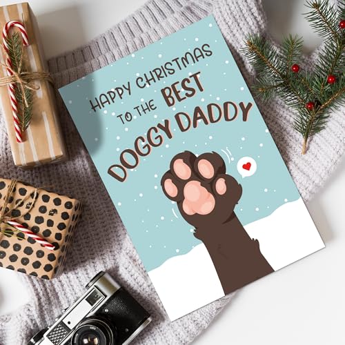 Funny Christmas Dog Card From Zoytonky - Happy Christmas to The Best Doggy Daddy - Listing 07