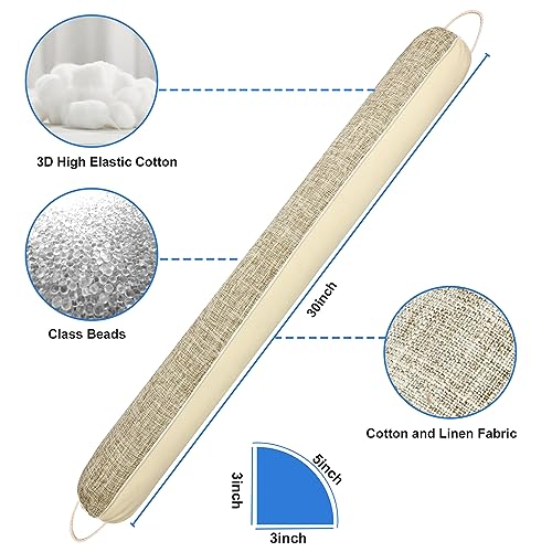 30-Inch Weighted Under Door Draft Stopper - Triangular Draft Blocker
