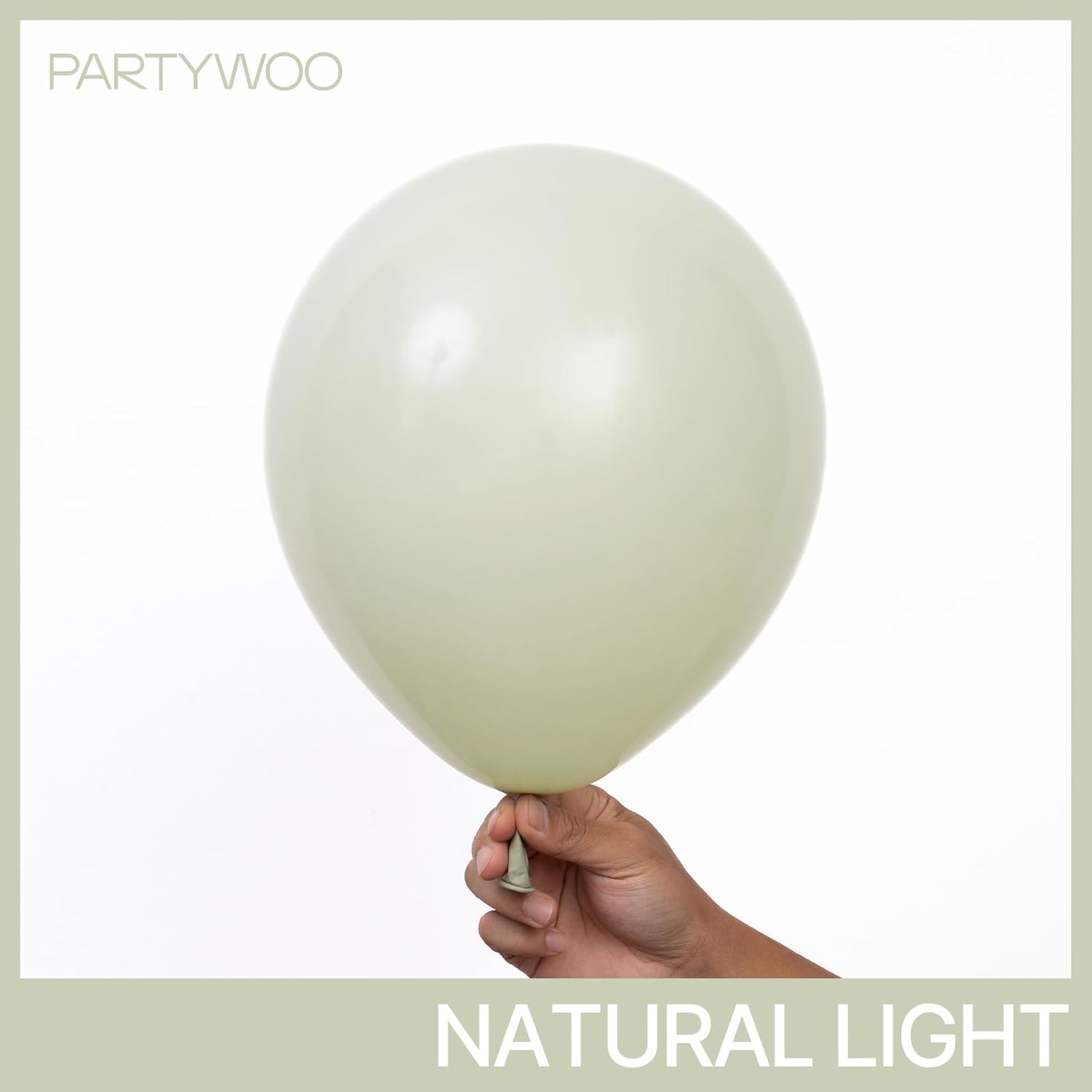 PartyWoo Sage Green Balloon Arch Kit - 152 Pcs in Various Sizes for Wedding & Birthday Decor | Dusty Boho Green