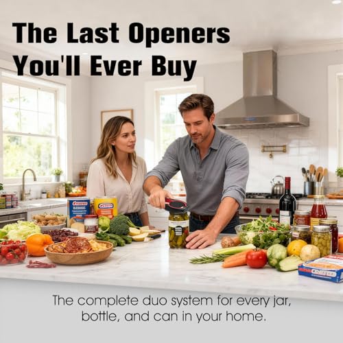 KuuCare Multi-Use Jar Opener for Seniors & Arthritis - Red