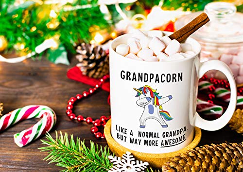 Grandpacorn Funny Grandpa Mug - Unique Coffee Cup Gift for Father's Day