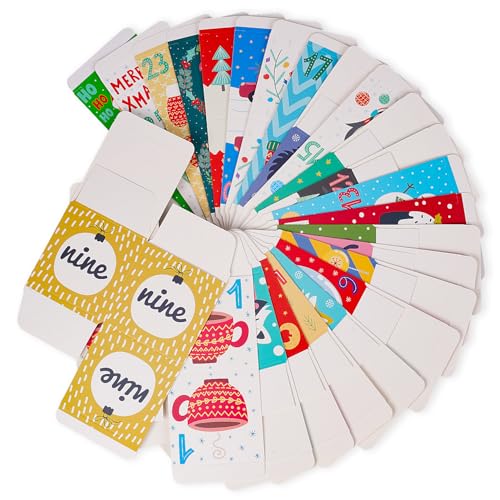 25PCS Christmas Advent Calendar Gift Boxes Set - Holiday Countdown Decorations