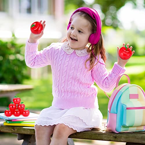 Set of 10 Plastic Apple-Shaped Candy & Gift Containers for Back to School & Parties