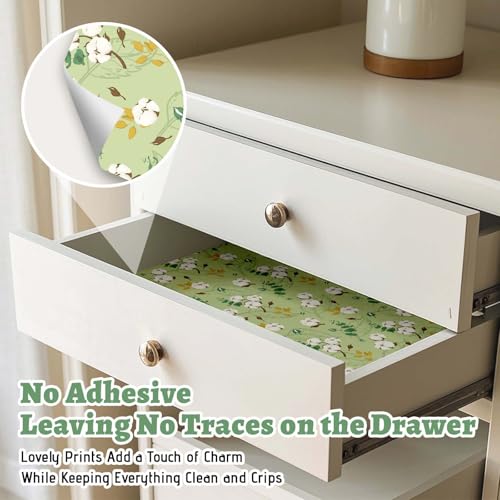 Scented Drawer Liners for Dresser, Clean Cotton Fragrant Paper 6 Sheets