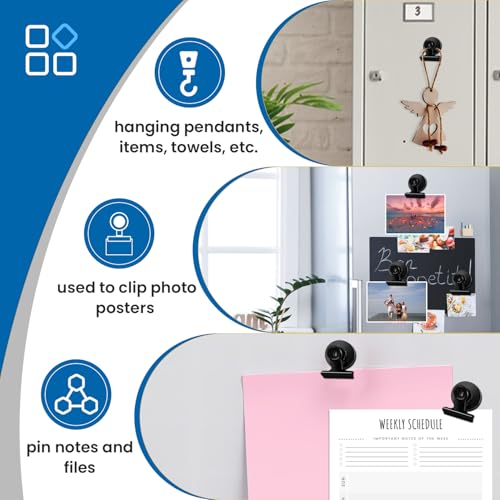 20-Pack Heavy Duty Magnetic Clips for Photos, Fridge, and Office Organization