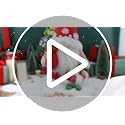 Christmas Gnome Plush Tabletop Decorations - Set of 2 Farmhouse Figurines