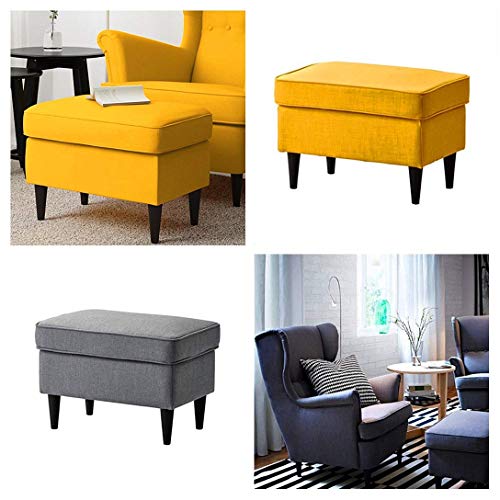 6 Inch Black Wood Furniture Legs Set of 4 - Heavy Duty Tapered Sofa Feet