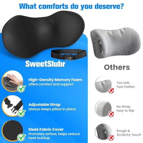 Lumbar Support Pillow for Office Chair - Ergonomic Memory Foam