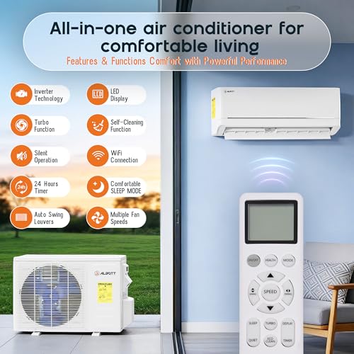 12,000 BTU Mini Split Air Conditioner and Heater Inverter System
