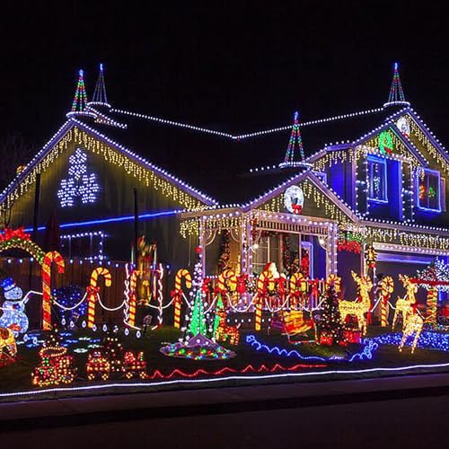 SURLED 99FT Outdoor Rope Lights with 300 LEDs, 16 Color-changing Modes, IP68 Waterproof, Remote Control
