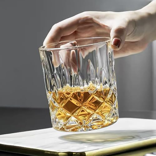 11 oz Old Fashioned Whiskey Glasses - Set of 6 Dishwasher-Safe Rocks Glasses