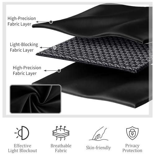 Room Divider Curtain Set with Flexible Ceiling Track - Blackout Privacy Panel 100" x 84"