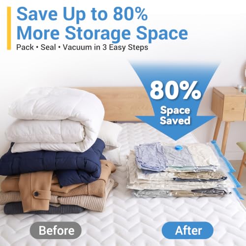 FYGRIP Vacuum Storage Bags 20-Pack Space Saver Bags with Hand Pump