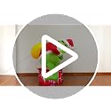 Christmas Inflatable Santa Chimney Decoration with LED Light Outdoor Yard Decor