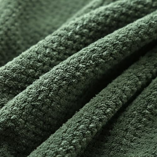 6-Piece Oversized Bath Sheet Set, Extra Large Microfiber Towels, Olive Green