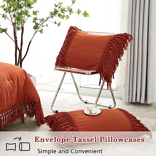 Boho Tassel Comforter Set - California King, 3 Pieces, Lightweight