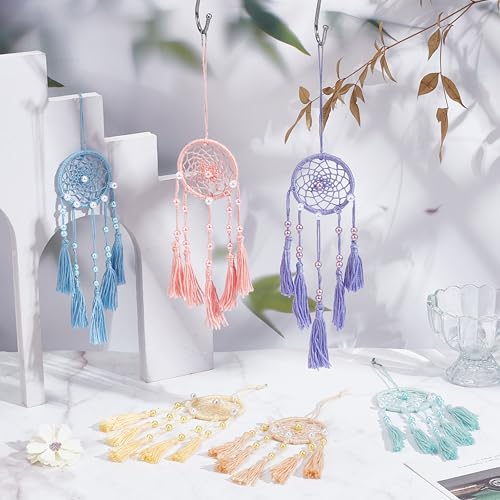 24-Piece DIY Mini Dream Catcher Craft Kit for Beginners and Handmade Gifts