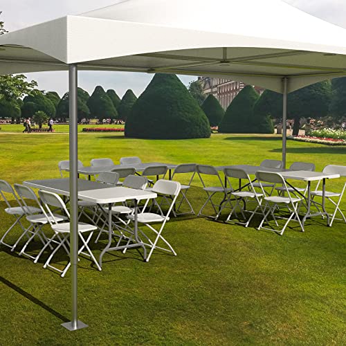 6ft Portable Plastic Folding Table - Heavy-Duty Utility Table for Events