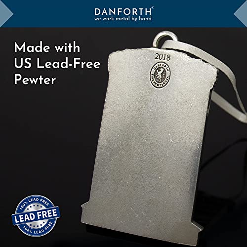 DANFORTH Silent Night Christmas Ornament Pewter Handcrafted USA - Holiday Decor