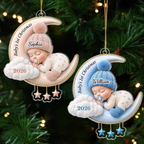 Personalized Baby's First Christmas Acrylic Ornament Keepsake