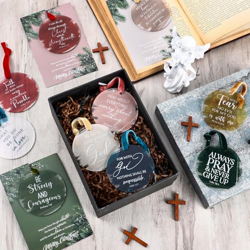 Cinnvoice 50-Piece Classic Round Christian Christmas Ornament Set (50 / Classic Round)