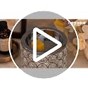 Crystal Electric Wax Melt Warmer with Bulb Heating for Home Fragrance