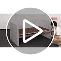 63" Modern Imitation Marble Dining Table with RGB LED Lights