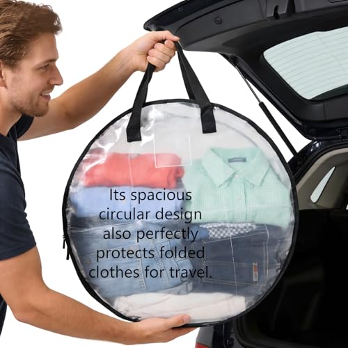 Clear Christmas Wreath Storage Bags 24 Inch 2 Pack Waterproof