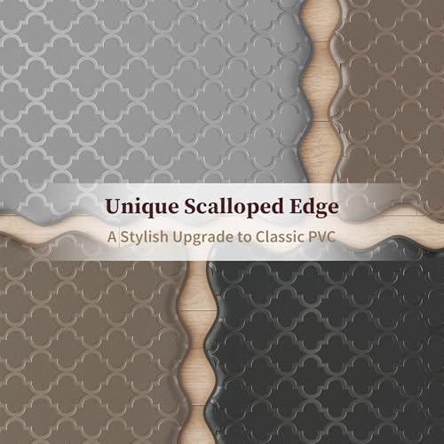 Arenarug 2pc Upgrade Scalloped Kitchen Mats Rug set, Christmas Green – Spruce Green 17.3" x 30" + 17.3" x 59"