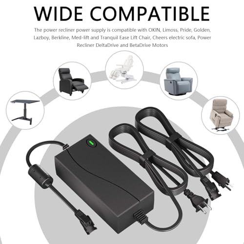 29V 2A Universal Power Supply Adapter for Recliner Chairs and Lift Sofas