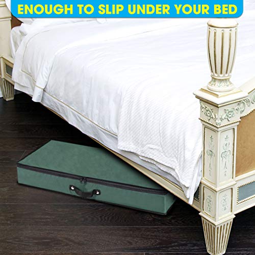 Wrapping Paper Storage Container Under Bed Gift Wrap Organizer for 30 Inch Rolls Green