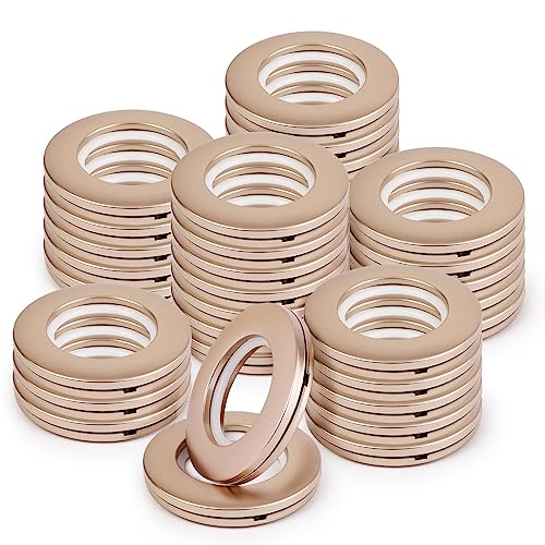 40mm Quiet Glide Roman Shade Grommets - Bronze Snap-In Curtain Rings