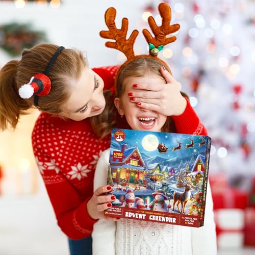 Christmas Advent Calendar 1008 Piece Jigsaw Puzzle - Santa's Secret Village