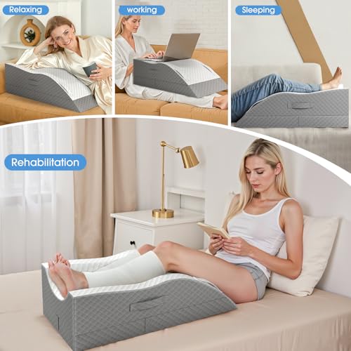 Memory Foam Leg Elevation Pillow for Post-Surgery Recovery