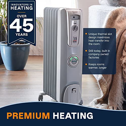 De'Longhi 1500W Oil Filled Radiator Electric Space Heater